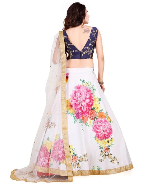 Buy Multi-Coloured Floral Lehenga Set by SEEMA GUJRAL at Ogaan Online  Shopping Site