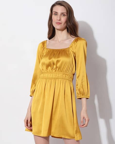 vero moda gold dress Free People Via Midi Dress – The Cadillac Cowgirl main image 1