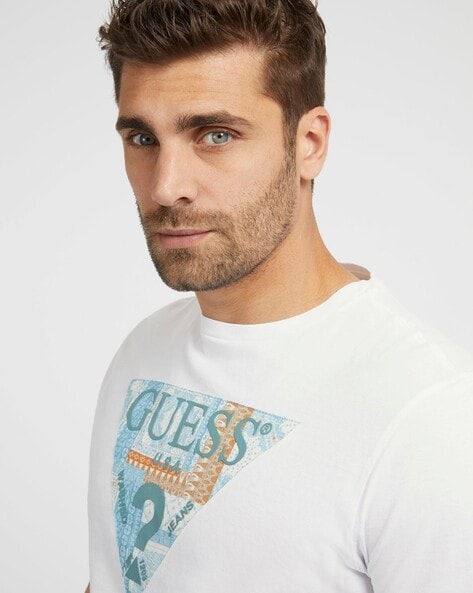 Guess jeans white outlet t shirt