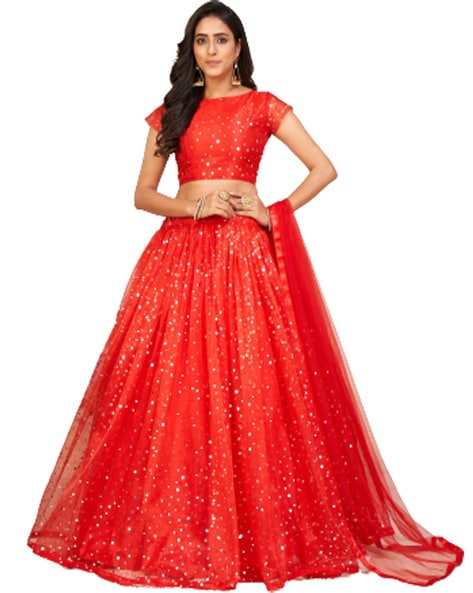 Buy Global Desi Floral Brocade Ready To Wear Lehenga & Blouse With Dupatta  - Lehenga Choli for Women 20457996 | Myntra
