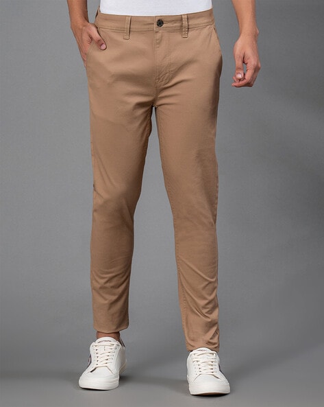 Buy Tan Brown Trousers & Pants for Men by AJIO Online