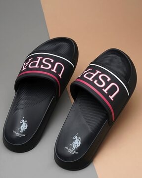 Buy Black Flip Flop Slippers for Men by U.S. Polo Assn. Online