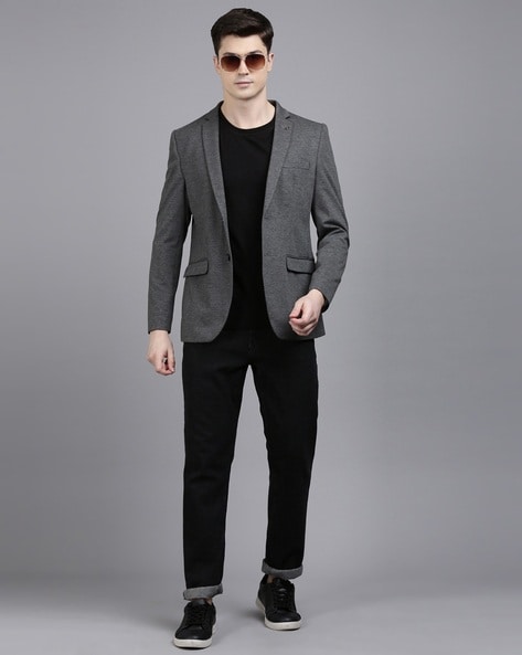 Grey hotsell blazer men