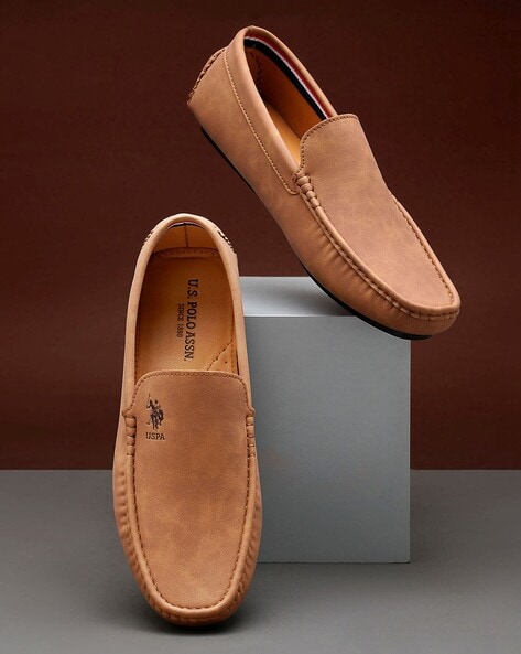 Round-Toe Slip-On Casual Shoes