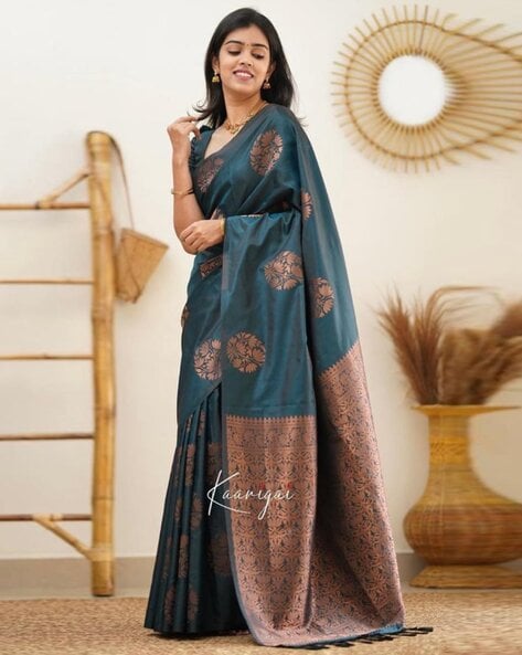 Zari Woven Wedding Wear Kanjivaram Soft Silk Saree, With Blouse Piece, 5.5  m (separate blouse piece) at Rs 1750 in Surat