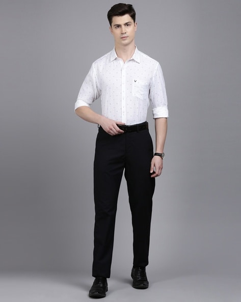 Allen solly white deals linen shirts