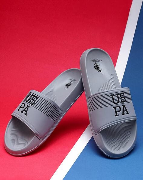 Slides with Embossed Logo