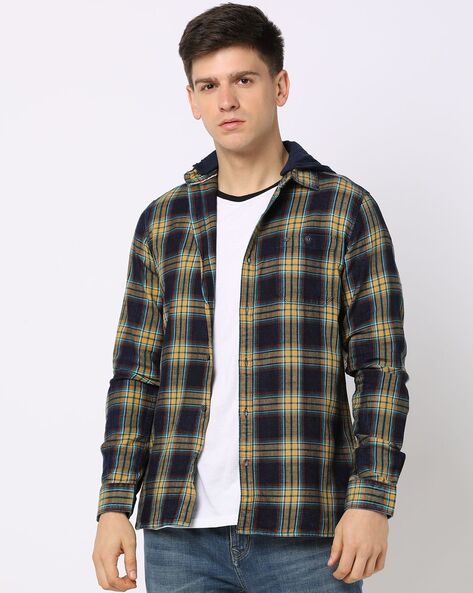 Lee cooper hooded online shirt