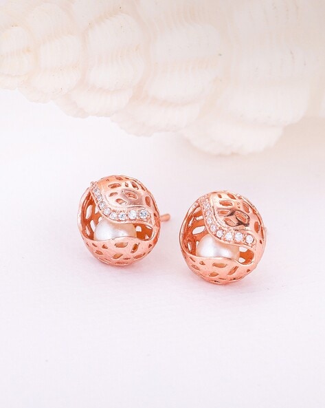 Golden Round Wholesale Gold Plated Brass Clip-On Earrings, Size: 2.20 X  2.20 Cms at Rs 200/pair in Jaipur