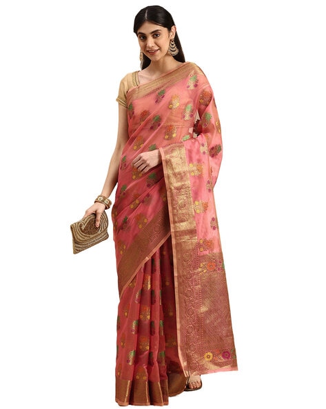 Buy Red Sarees for Women by Patlipallu Online | Ajio.com