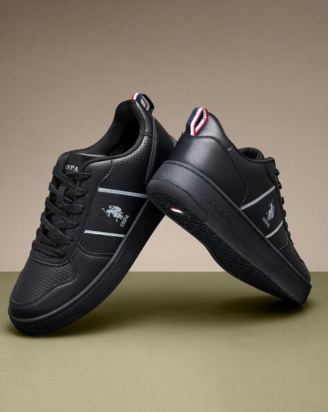 Mens black polo shoes hotsell