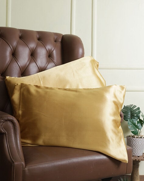 Gold 2024 satin pillows