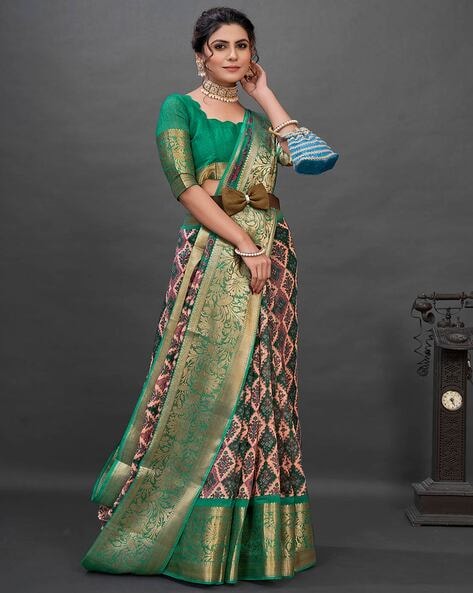 New Semi Stitiched Banarasi Lehenga Choli – Sudarshansarees