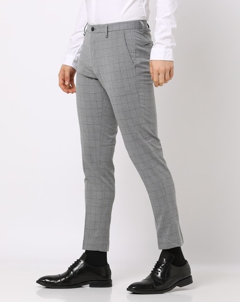 Buy Navy Blue Windowpane Check Suit - Free Shipping | 5% Off