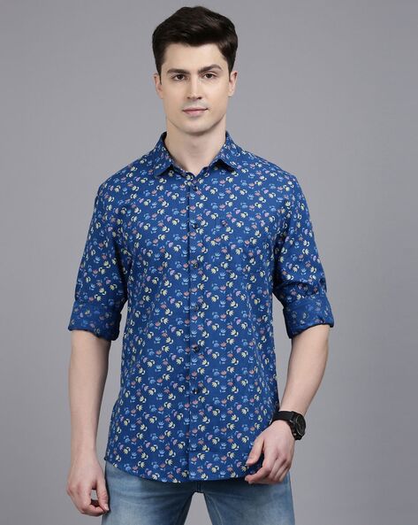 Buy Solly Jeans Co. By Allen Solly Men Navy Blue Regular Fit Checked Casual  Shirt - Shirts for Men 1517217 | Myntra