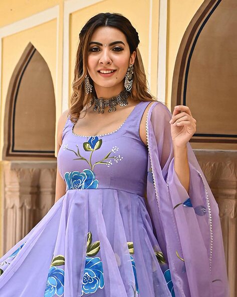 Buy Royal Blue Dresses & Gowns for Women by KEDAR FAB Online | Ajio.com