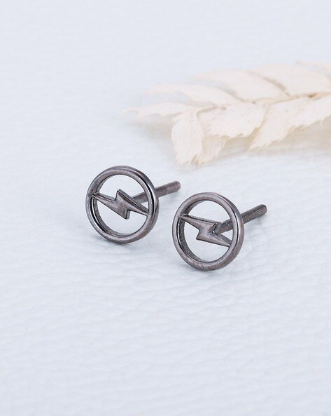 Sterling Silver Lightning Earrings - Lovisa