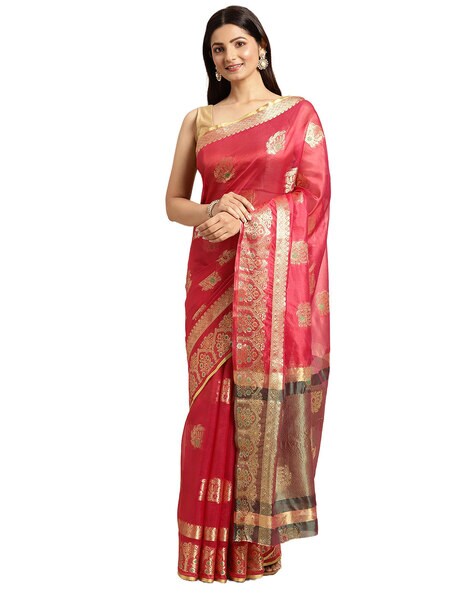 Buy Green Sarees for Women by KIMISHA Online | Ajio.com