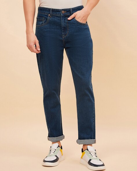 High Star Straight Fit Mid-Rise Jeans