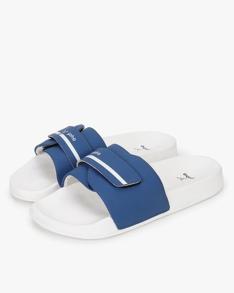 Buy Yoho Men Slides with Velcro Fastening at Redfynd