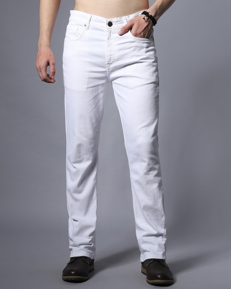 Buy Louis Philippe White Jeans Online - 385219 | Louis Philippe