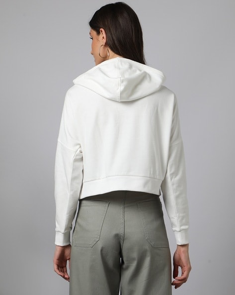 Off white store cropped hoodie