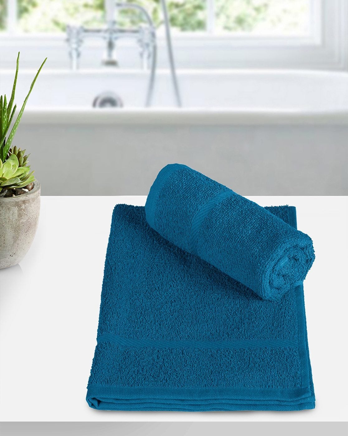 Peacock blue best sale bath towels