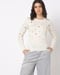Polka-Dot Woven Pullover