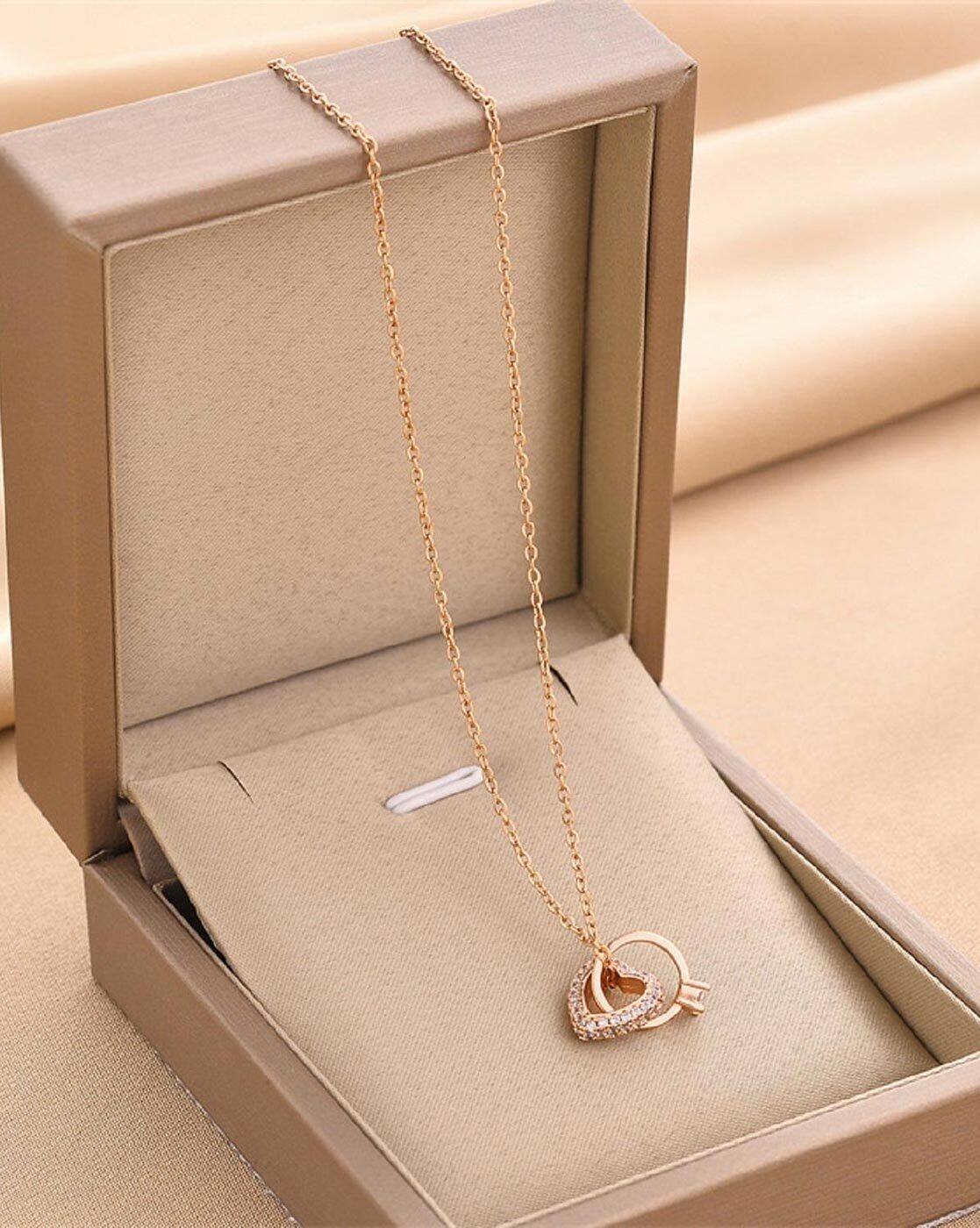 Buy Rose Gold-Toned Necklaces & Pendants for Women by Glowzi