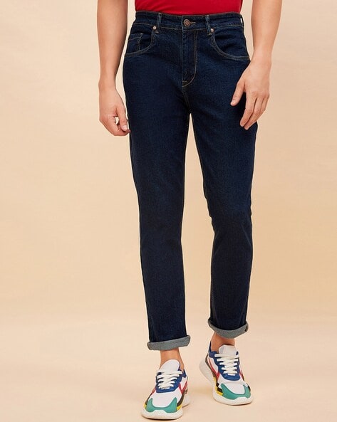 High Star Straight Fit Mid-Rise Jeans