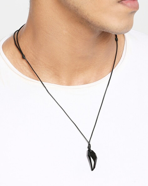 Buy The Bro Code Black Hammered Arrow Pendant Necklace for Men Online At  Best Price @ Tata CLiQ