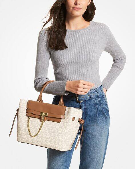 Buy Michael Kors Hamilton Legacy Large Logo Belted Satchel