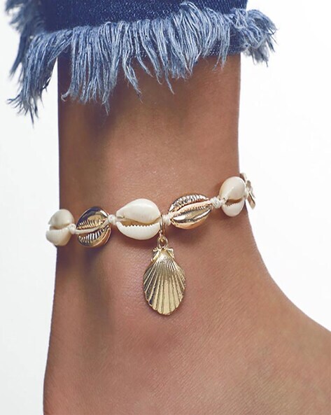 Taktik Boho Shell Anklets Beaded Ankle Bracelet Summer Dainty Beach Anklet  Adjustable Foot Chain Jewelry for Women Girls Friends  Amazonin Jewellery