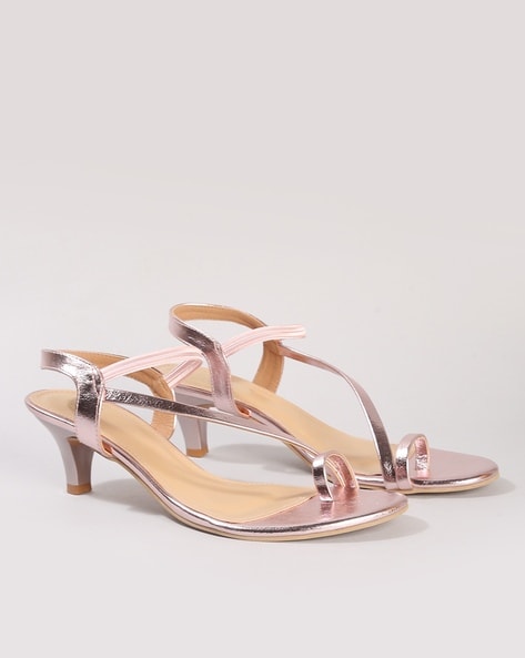 Buy Now Women Rose Gold Embellished Ethnic Wedge Heels – Inc5 Shoes