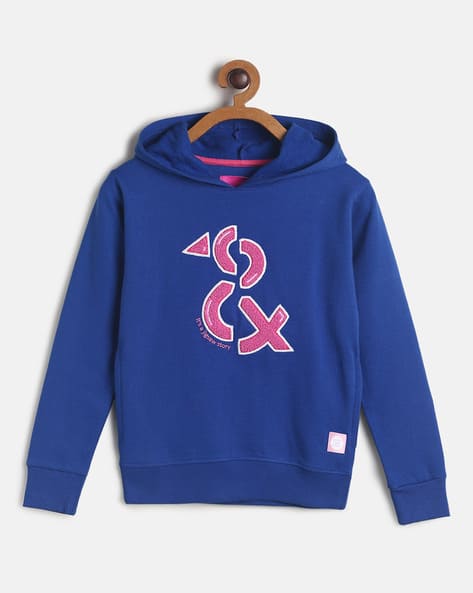 TALES & STORIES Applique Pullover Hoodie