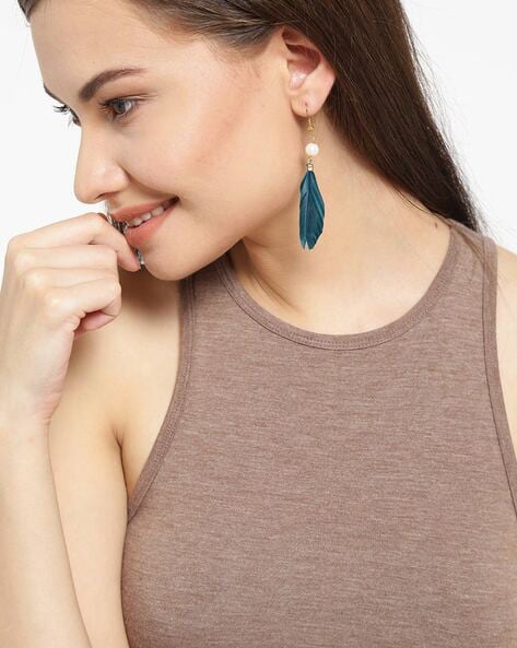 Buy FOREST DREAMS Peacock Feather Earrings SALE Online in India - Etsy