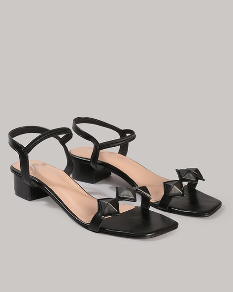 Chunky black studded online sandals