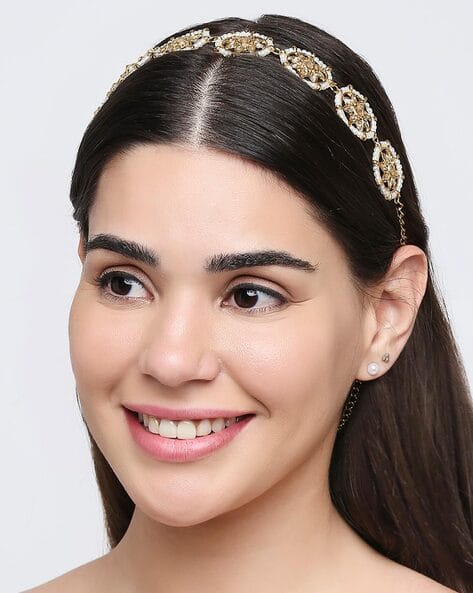 HCDP4-Kundan-Studded Hair Band