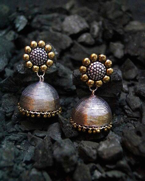 Oxidised Jhumkas - Buy Oxidised Jhumkas online in India