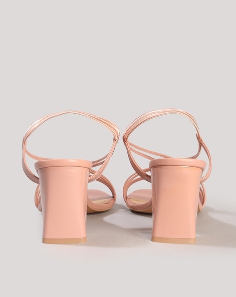 Hazel Leather Sandals – Peach Flores