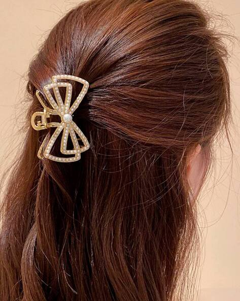 Buy White & Gold-Toned Hair Accessories for Women by Fabula Online