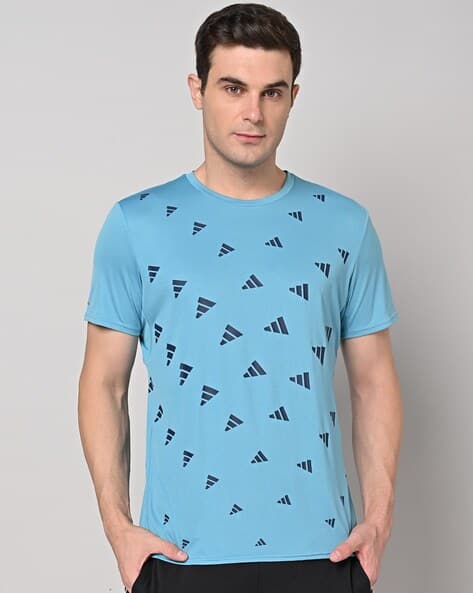 ADIDAS Brand Print Crew-Neck T-Shirt