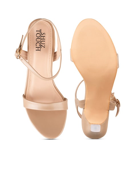 Buy Beige Heeled Sandals for Women by SHUZ TOUCH Online Ajio