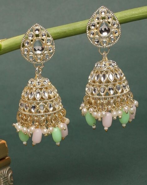 Ethnic Earrings Jhumka For Women Indian Resin Bead Tassel Fringe Earring  Afghan Pakistan Thailand Egypt Wedding