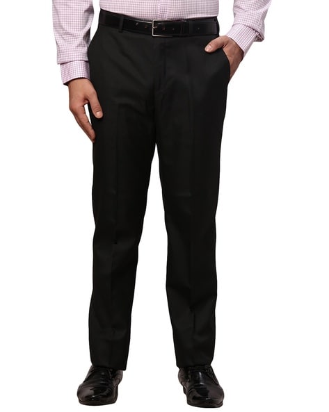 Park Avenue Slim Fit Flat-Front Trousers