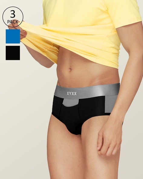 Buy XYXX Pack of 3 Intellistretch Super Combed Cotton Aero Men Briefs  Online at Best Prices in India - JioMart.