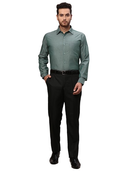 Stretch Supima® Cotton Non-Iron Poplin Polo Button-Down Collar, Checked Dress  Shirt
