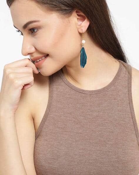 Buy Green Earrings for Women by Fabula Online