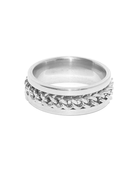 Buy Silver-Toned Rings for Men by Fashion Frill Online | Ajio.com