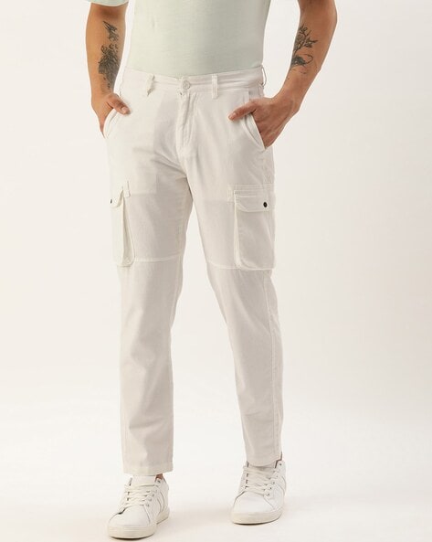 Cargo trousers - White - Ladies | H&M IN